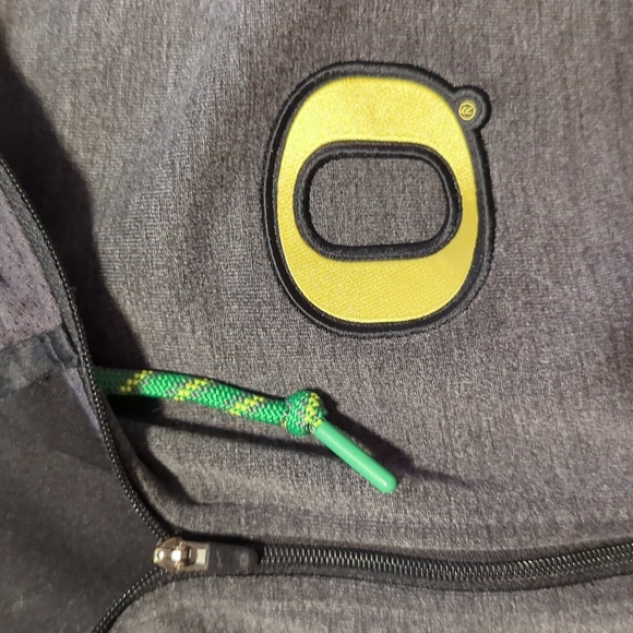 Nike Dri Fit Oregon Ducks Football Tech Fleece Gray Jacket Hoodie Team Issued L - Picture 6 of 7